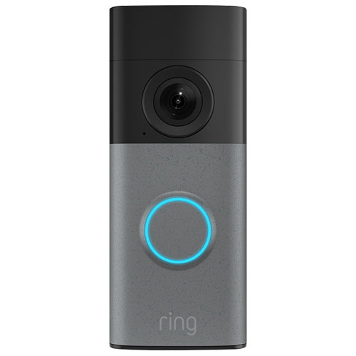 Ring Wired Doorbell 2K in speckled grey